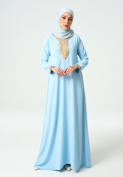 Lara Jubah Baby Blue 