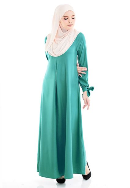 Bow Dress Turquoise