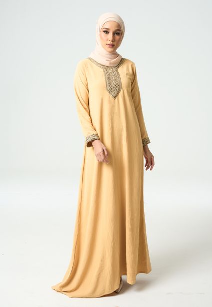 Lara Jubah Champagne 