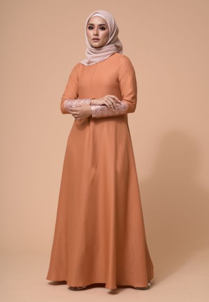 Laila Dress Copper Tan