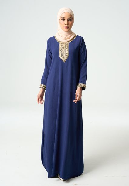 Lara Jubah Dark Blue 