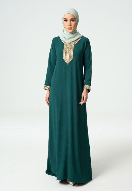 Lara Jubah Emerald Green 