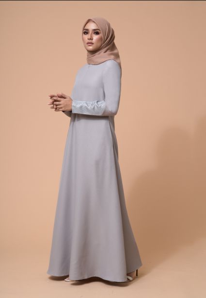 Baheera Dress Gray Violet