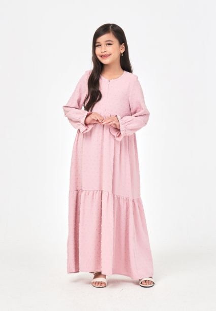 Kasih Dress Anak Soft Pink