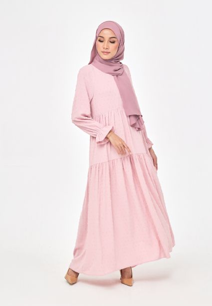 Kasih Dress Ibu Soft Pink