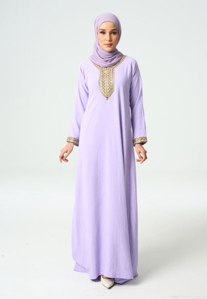 Lara Jubah Lilac 