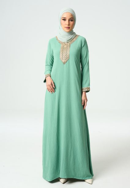 Lara Jubah Mint Green 