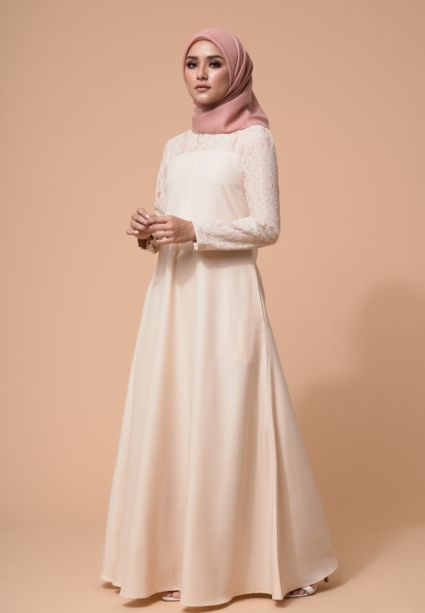 Ebra Dress Pearl Ivory