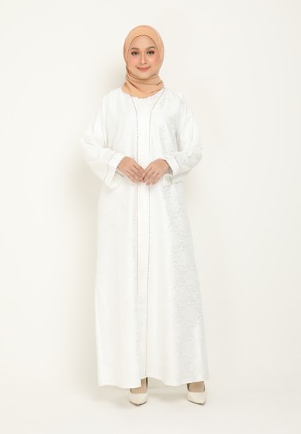 Inara Abaya Pure White