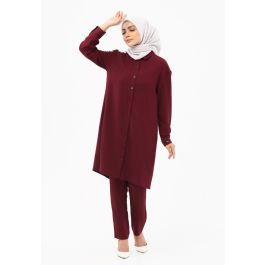 Truly One Of The Best Online Shopping For Women Scarlet Long Pantsuit Scarlet Maroon 1